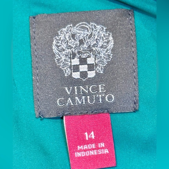 NWT Vince Camuto Halter Neck Sleeveless Lace Dress Color Kelly Size 10 - Picture 14 of 15